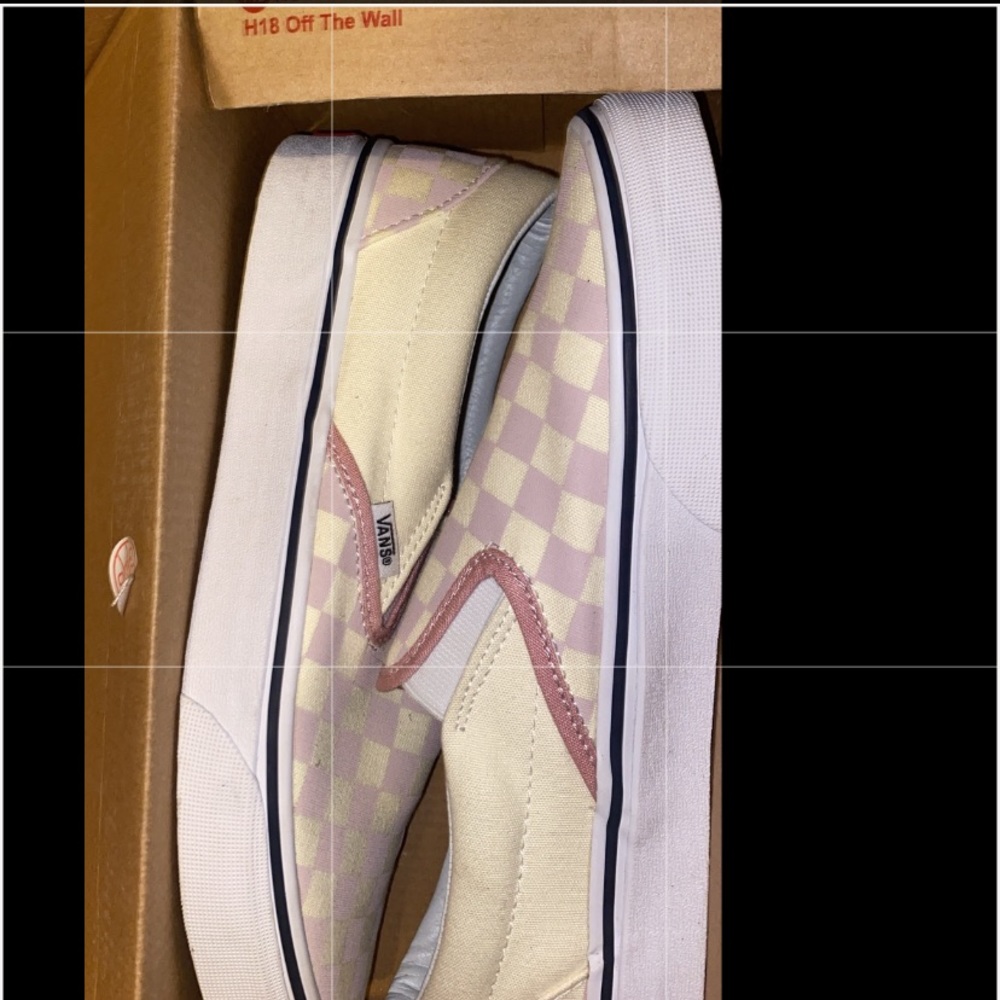 Slip on vans checkered
